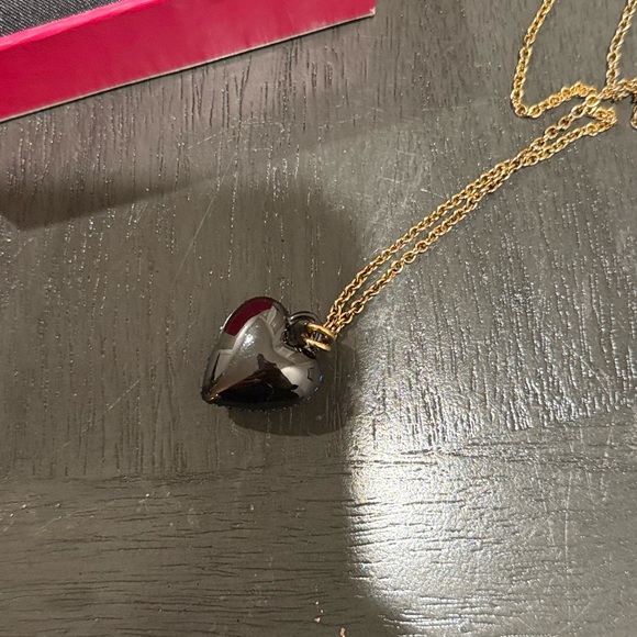 Blue & Gold Heart Juicy Couture Necklace. - Picture 5 of 5